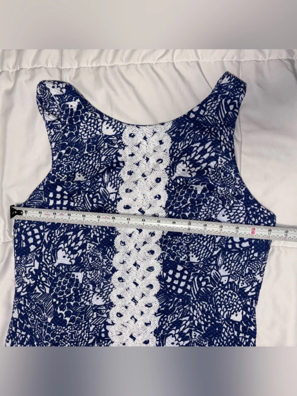 Lilly Pulitzer for target dress Size 12 Blue White Navy Pineapple - Picture 6 of 10